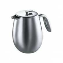 Columbia Cafetière à piston Inox Double Paroi 8 cup