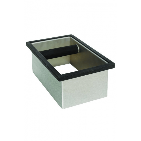 RATTLEWARE - KNOCK BOX RECTANGLE INOX SANS FOND H.101 x L.140 x P.228 MM