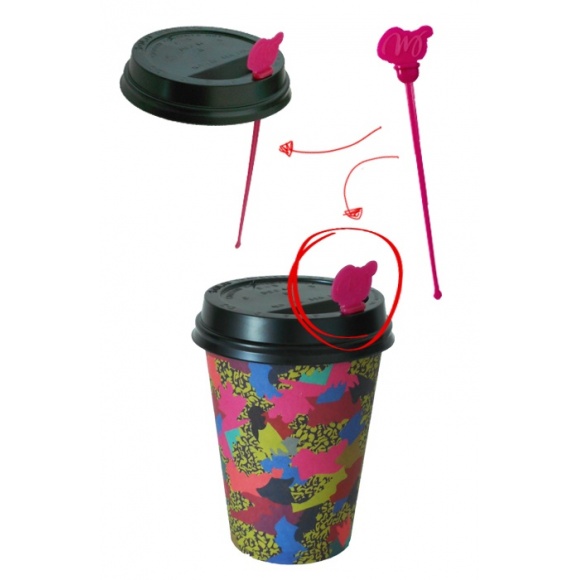 STIX TO GO AGITATEURS 2 EN 1 FUSHIA L.131MM x200