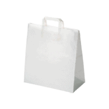 SAC CABAS POIGNEES PAPIER BLANC H.260 x L.260 x P.170 MM x250