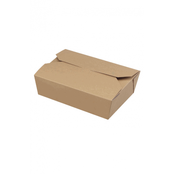 BOX MULTIFOOD CARRE KRAFT REFERMABLE 985ML x250