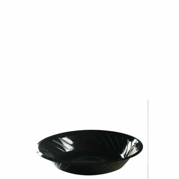 ASSIETTE CREUSE NOIRE OPS D. 22 CM x100