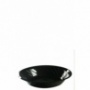 ASSIETTE CREUSE NOIRE OPS D. 22 CM x100