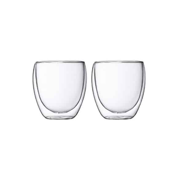 Bodum SET x 2 PAVINA Verre double paroi 2,5oz/80ml