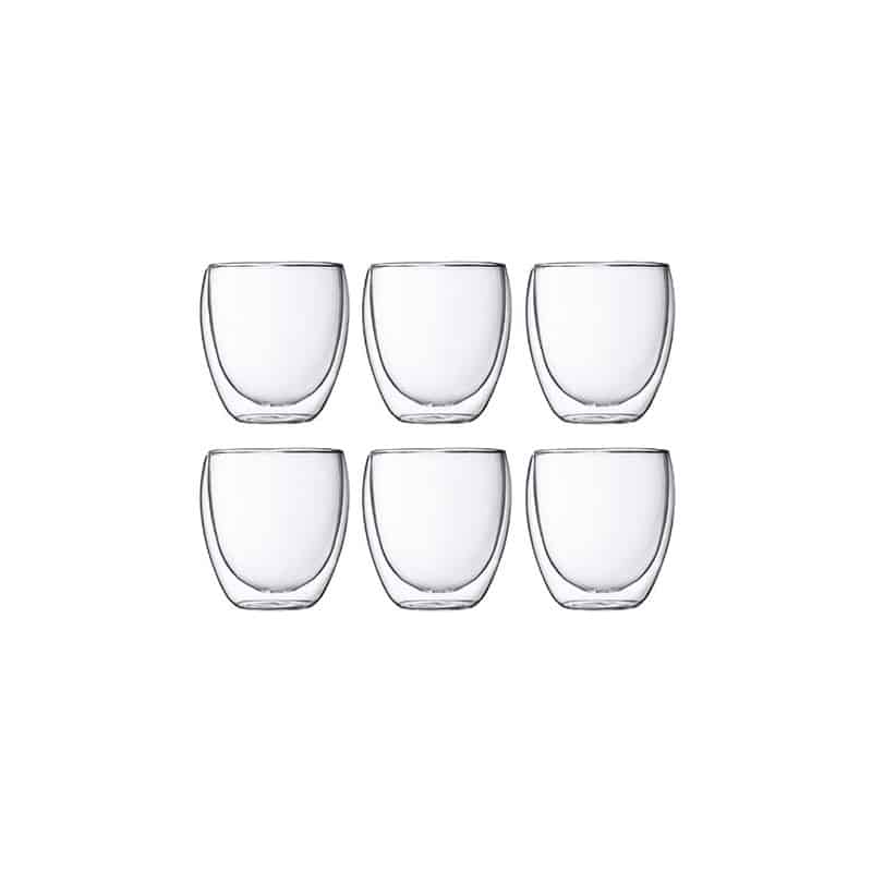 Bodum SET x 2 PAVINA Verre double paroi 2,5oz/80ml