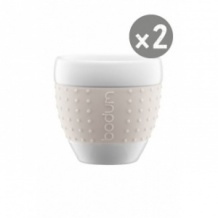 BODUM - PAVINA SET 2 TASSES 80ML BLANC