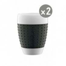 BODUM - PAVINA SET 2 TASSES 400ML NOIR