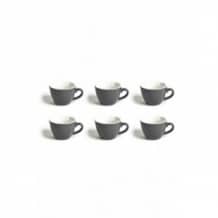 ACME - FLAT CUP TASSE PORCELAINE 150ML GRIS x6