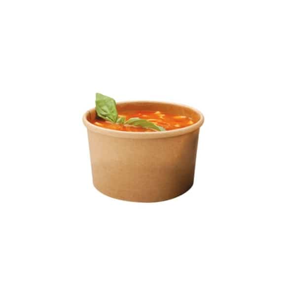 POT SOUPE CARTON KRAFT 225ml/8oz x500