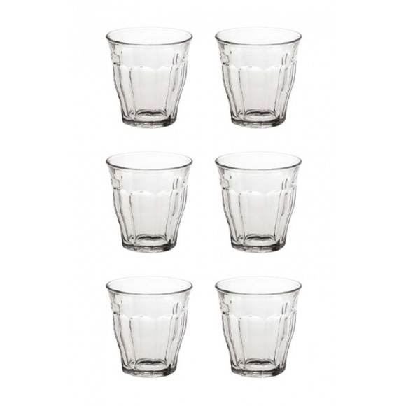 SET x 6 PICARDIE Verre 160ml