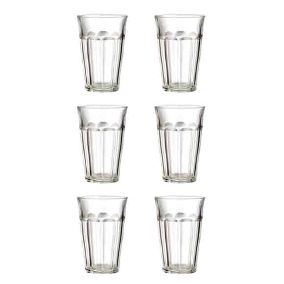 SET x 6 PICARDIE Verre 250ml