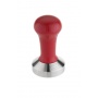 BOIS Tamper plat base alu et manche rouge D.53 mm