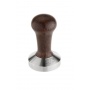 BOIS Tamper plat Base alu et Manche brun D.57 mm