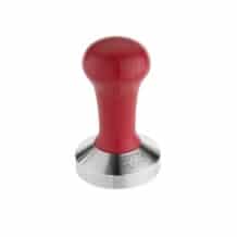 BOIS Tamper plat base alu et manche rouge D.57 mm