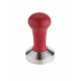 BOIS Tamper plat base alu et manche rouge D.57 mm