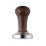 BOIS Tamper convexe base alu et manche brun D.58 mm