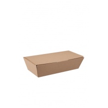 Boîte Lunch kraft pour snacking à emporter x 150