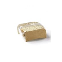 Square étui kraft petit format avec film pour sandwich pain de mie x 1000