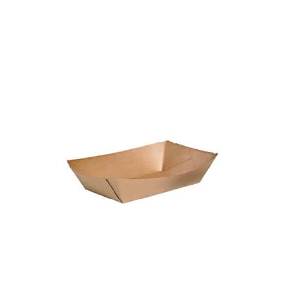 Sachet x 250 barquettes bateau kraft 13,5oz/400ml