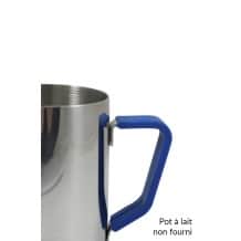 Poignée en silicone bleu pour pot à lait 12oz/350ml