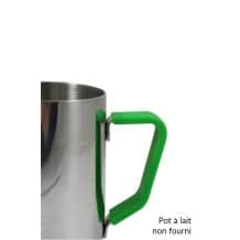 Poignée en silicone vert pour pot à lait 12oz/350ml
