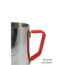 Poignée en silicone rouge pour pot à lait 20oz/590ml