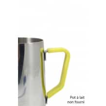 Poignée en silicone jaune pour pot à lait 12oz/350ml