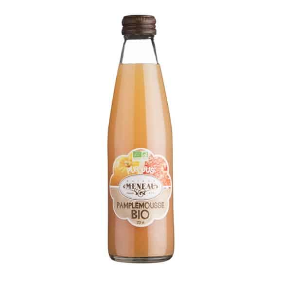 jus pamplemousse rose bouteille verre