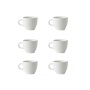 Set x 6 DEMITASSE tasse porcelaine 70ml Blanc