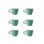 Set x 6 DEMITASSE tasse porcelaine 70ml Vert