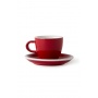 Set x 6 soucoupes porcelaine 110mm Rouge