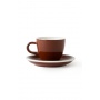 Set x 6 DEMITASSE tasse porcelaine 70ml Marron