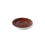 Set x 6 soucoupes porcelaine 110mm Marron