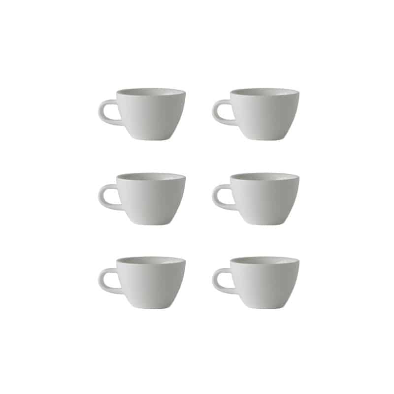 Tasse blanche porcelaine X6