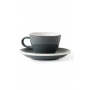 Set x 6 FLAT WHITE tasse porcelaine 150ml Gris