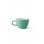 Set x 6 FLAT WHITE tasse porcelaine 150ml Vert