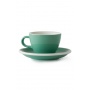 Set x 6 FLAT WHITE tasse porcelaine 150ml Vert