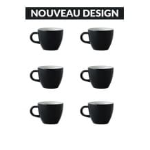 Set x 6 DEMITASSE tasse porcelaine 70ml Bleu