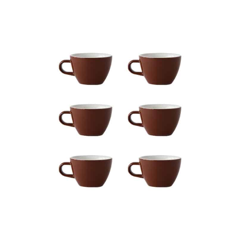 Acme and Co Tasse porcelaine flat white 150ml coloris marron