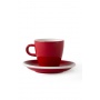 Set x 6 TULIP tasse porcelaine 170ml Rouge