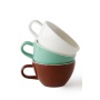 Set x 6 CAPPUCCINO tasse porcelaine 190ml Vert