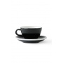 Set x 6 CAPPUCCINO tasse porcelaine 190ml Noir