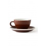 Set x 6 CAPPUCCINO tasse porcelaine 190ml Marron