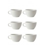 Set x 6 LATTE tasse porcelaine 280ml Blanc