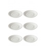 Set x 6 soucoupes porcelaine 150mm Blanc