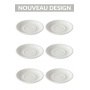 Set x 6 soucoupes porcelaine 150mm Blanc