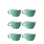 Set x 6 LATTE tasse porcelaine 280ml vert