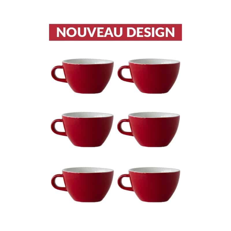 Acme Evo Latte Cup - Rata Red - Set of 6