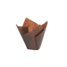 Boîte 200 caissettes marron pour muffin 85g