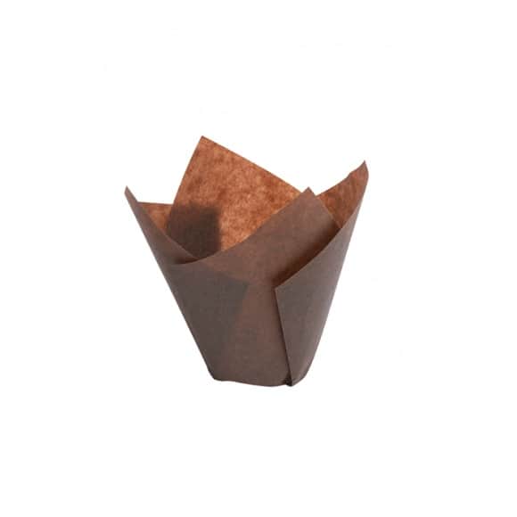 TULICUP - CAISSETTE PAPIER MARRON 35MM POUR MUFFIN 85G x200